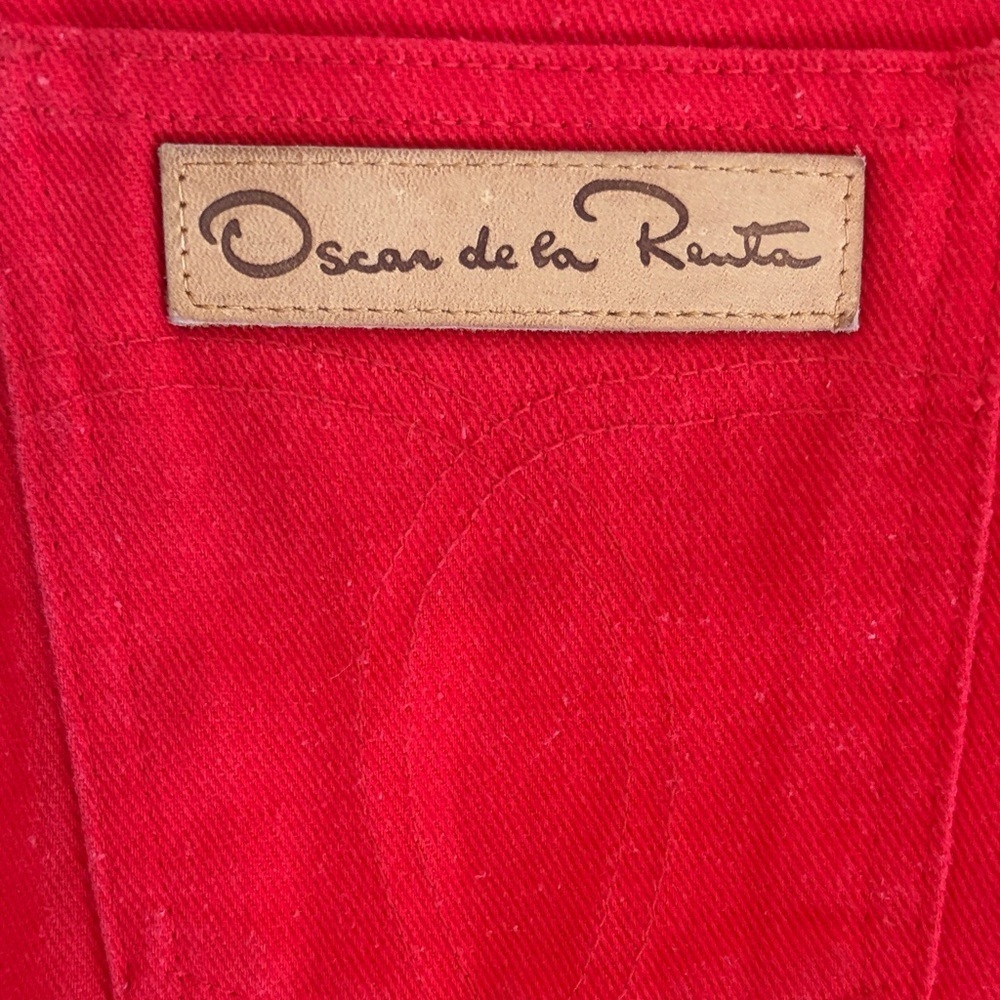 Oscar de la Renta Red Jeans—Read description - Picture 6 of 7